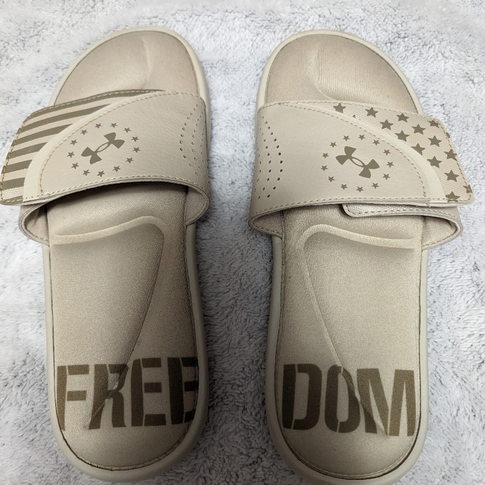 Under Armour Freedom men's slides size 8